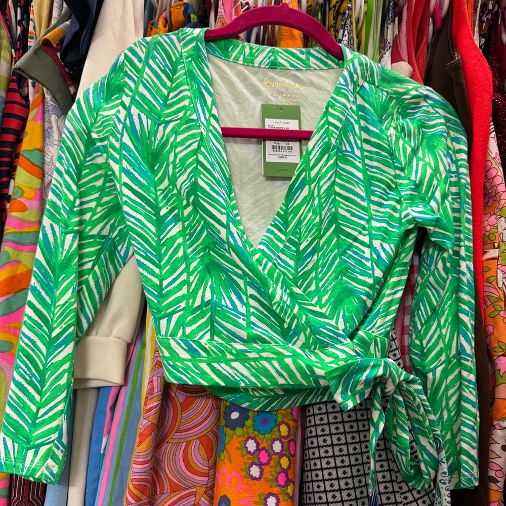 Lilly Pulitzer Ruari Wrap Cropped Top